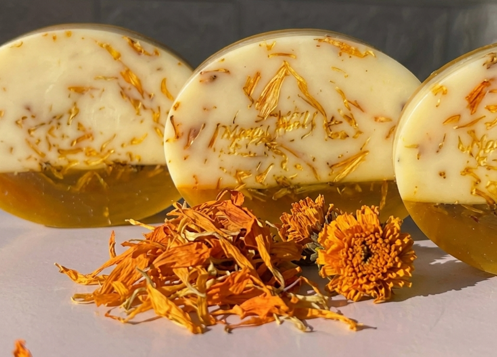 marigold shea butter soap