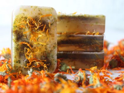 handmade-calendula-anti-acne-soap