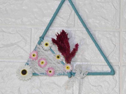 pressed flower wall art