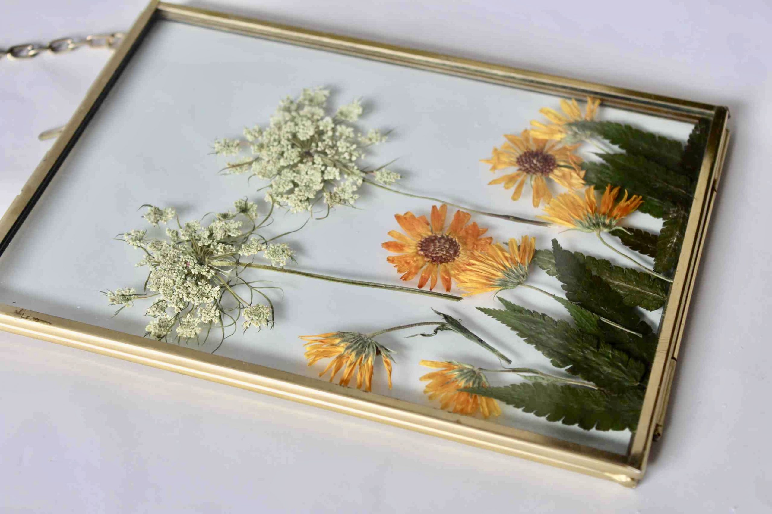 Pressed Flower Frame Dried Flower Frame Flower Quote 