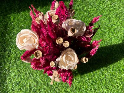 Periwinkle Dried Flowers Bouquet