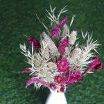 magenta-green-dried-flower-bouquet