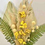 yellow-green-dried-flower-bouquet