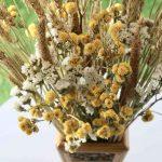 yellow-wheat-dried-flower-bouquet