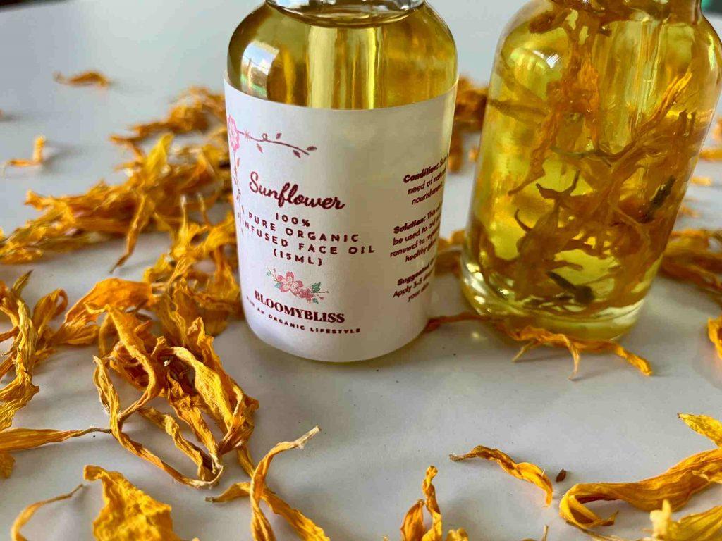 Buy Sunflower Infused Oil Organic Face Oil