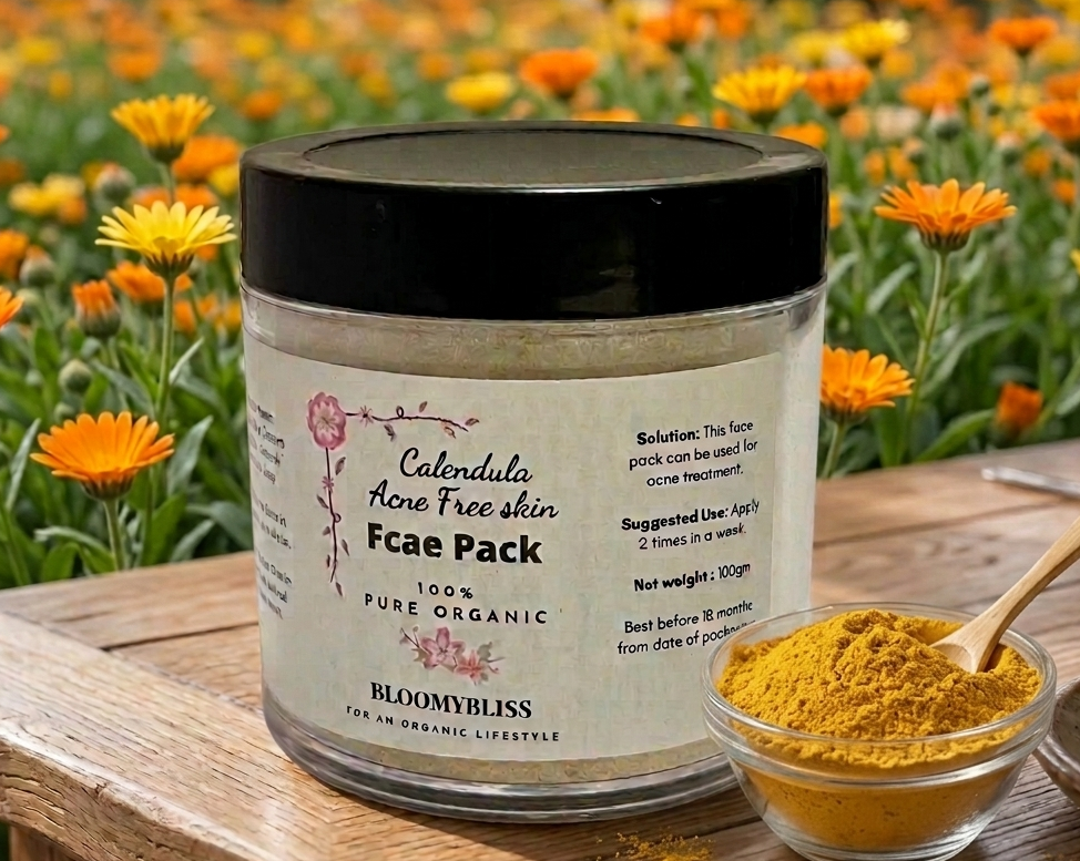 Organic Calendula Acne Free Skin Face Pack 1