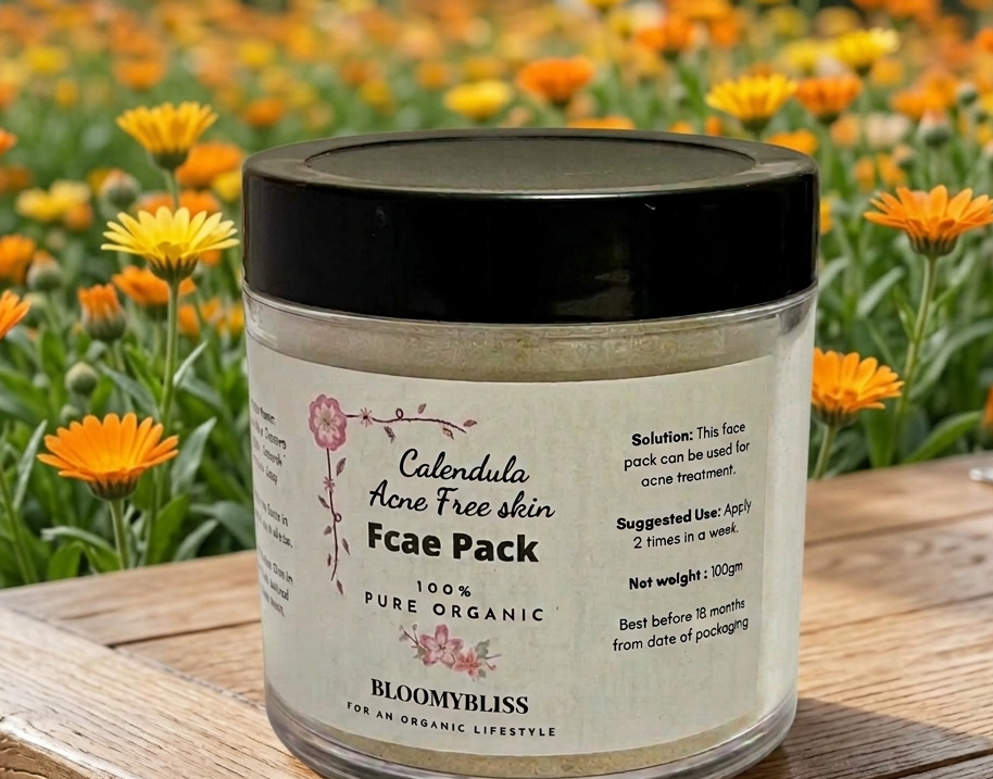 Organic Calendula Acne Free Skin Face Pack 2