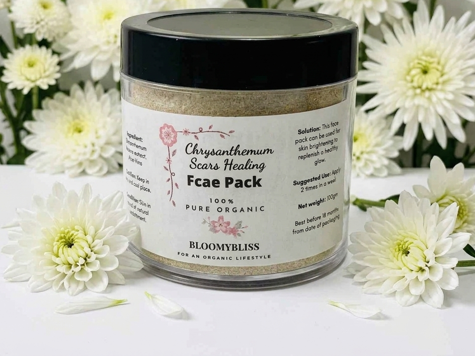 Organic Chrysanthemum Scars Healing Face Pack 2 Organic Chrysanthemum Scars Healing Face Pack