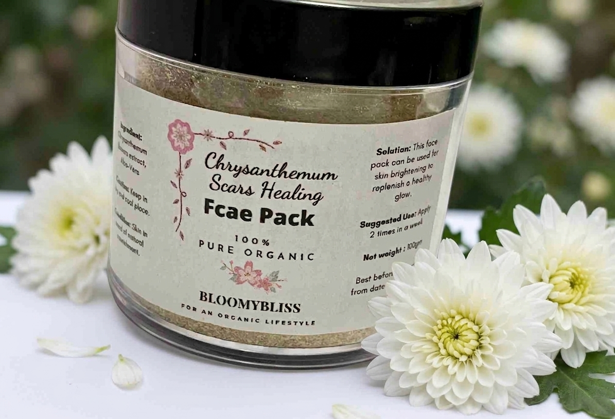 Organic Chrysanthemum Scars Healing Face Pack Organic Chrysanthemum Scars Healing Face Pack