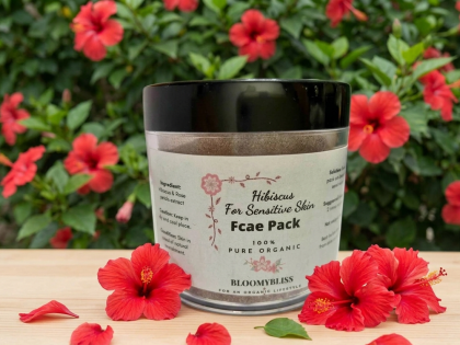 Organic Hibiscus Face Pack For Sensitive Skin