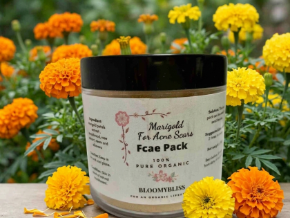 Organic Marigold Face Pack For Acne Scars
