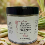 organic lemongrass face pack for oily skin and open pores