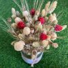 red-white-lourel-dried-flowers-bouquet