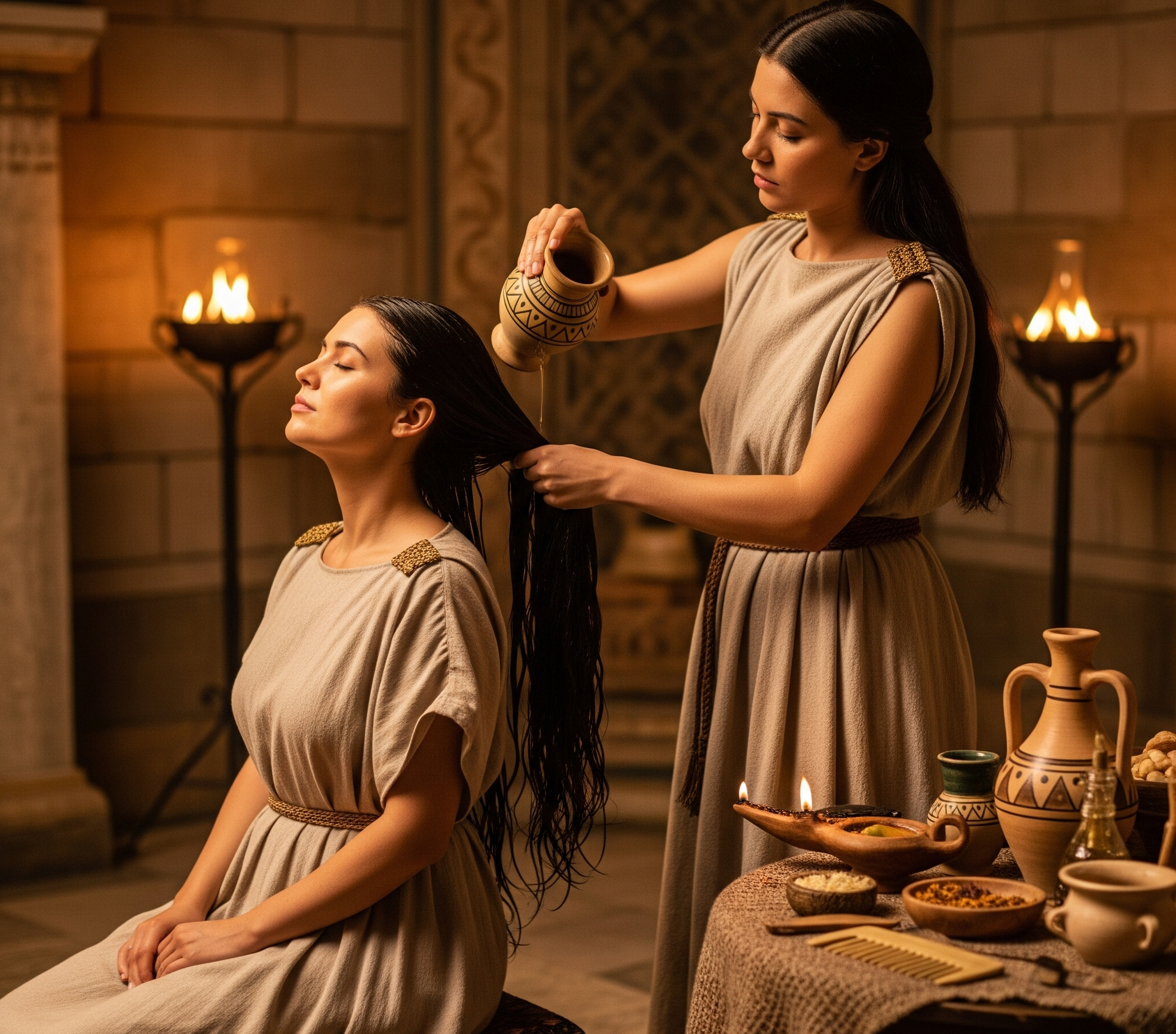 The Ancient Way of Oiling Your Hair and Scalp for Healthy Growth