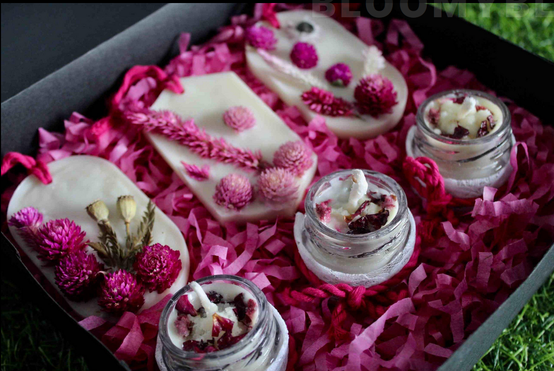 wax sachet and candle hampers; box of 3