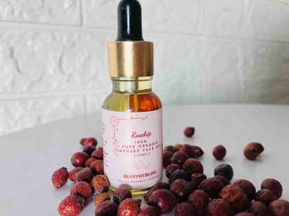 organic Rosehip infused face oil