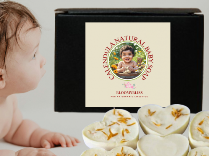 BloomyBliss Calendula Natural Baby Soap