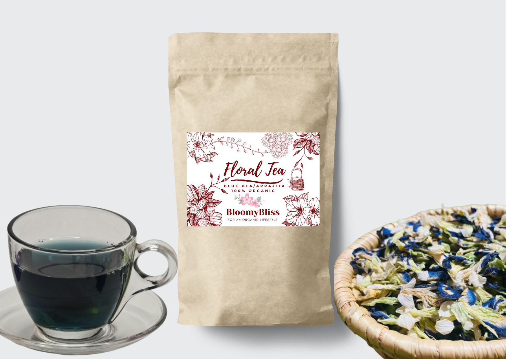 90 Butterfly Pea | Blue Pea | Aprajita Flower Tea