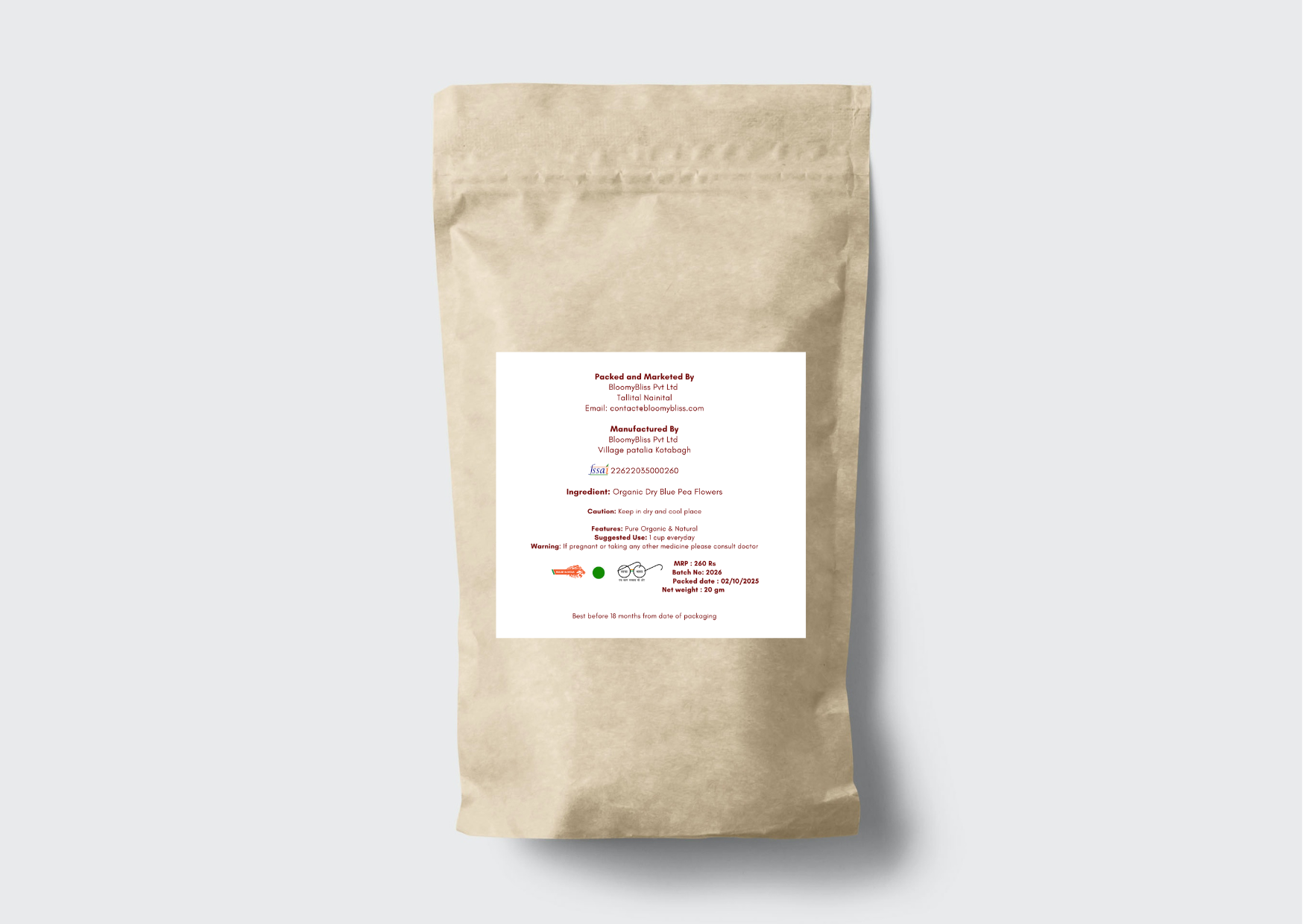 91 Butterfly Pea | Blue Pea | Aprajita Flower Tea